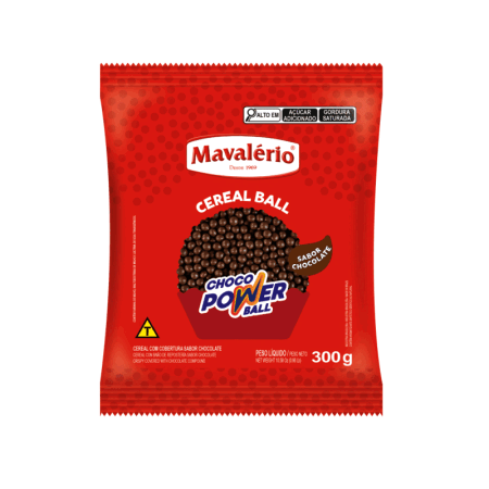 CHOCO POWER BALL MAVALERIO MINI AO LEITE 300 GR