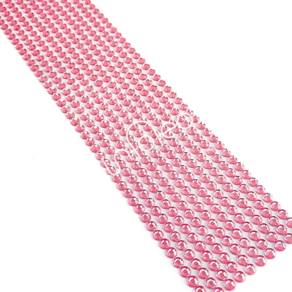 ENFEITE P/ COLAGEM STRASS BRILHA FESTA STRASS C/ FAIXA 05 MM ROSA