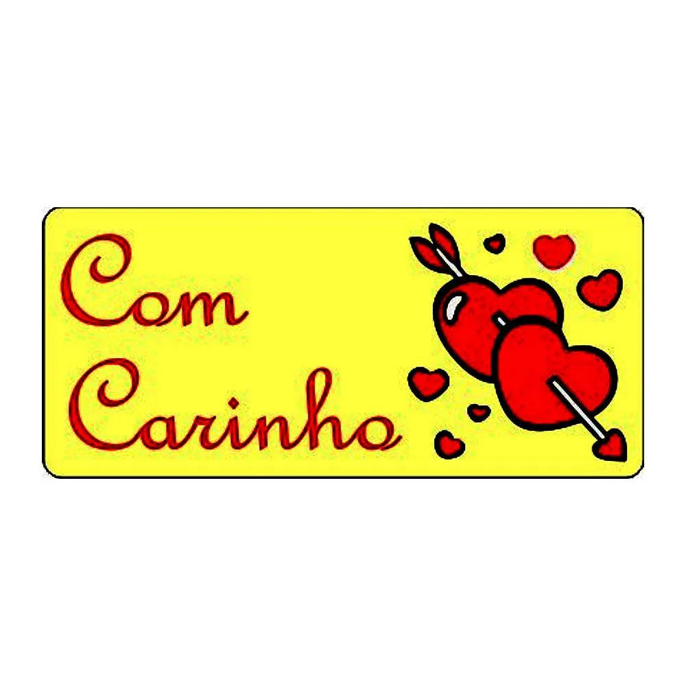 ETIQUETA P/ BOMBOM HIPER EMB. COM CARINHO CORACAO A10