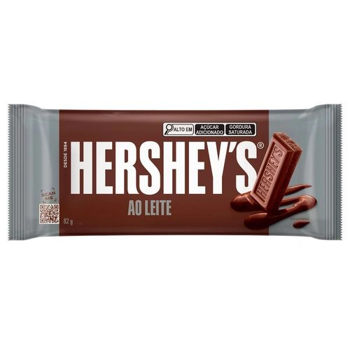 CHOCOLATE BARRINHA HERSHEY'S AO LEITE 82 GR