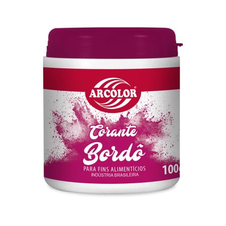 CORANTE EM PO ARCOLOR 100 GR VERMELHO BORDO