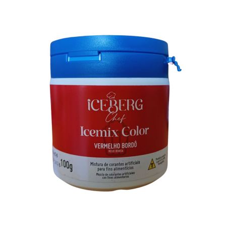 CORANTE EM PO ICEBERG ICEMIX 100 GR VERMELHO BORDO