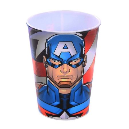 COPO PLAST PLASUTIL CAPITAO AMERICA 320 ML