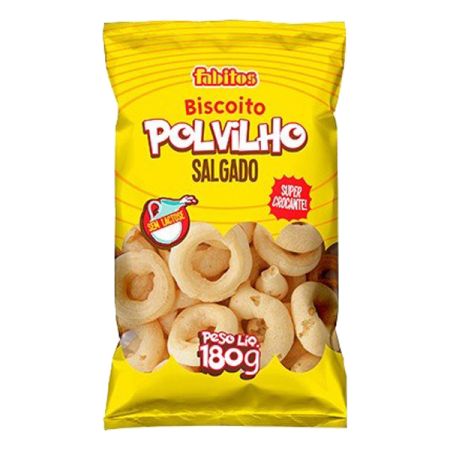 BISCOITO DE POLVILHO FABITOS 180 GR TRADICIONAL