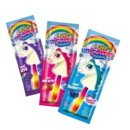 PIRULITO DIPLOKO UNICORNIO NEON UNITARIO