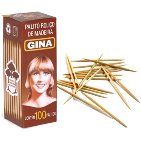 PALITO DE DENTE GINA C/ 100 UN