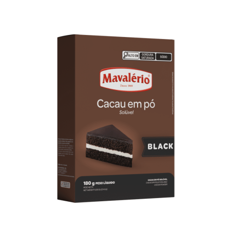 CACAU EM PO 100 % MAVALERIO BLACK 180 GR