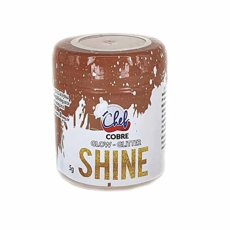 PO BRILHANTE P/ DECORACAO ICEBERG SHINE GLITTER COBRE 5 GR