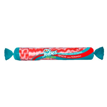 GOMET'S DORI TUBO JUBES FRUIT SNACKS HIPNOSE MORANGO 48 GR