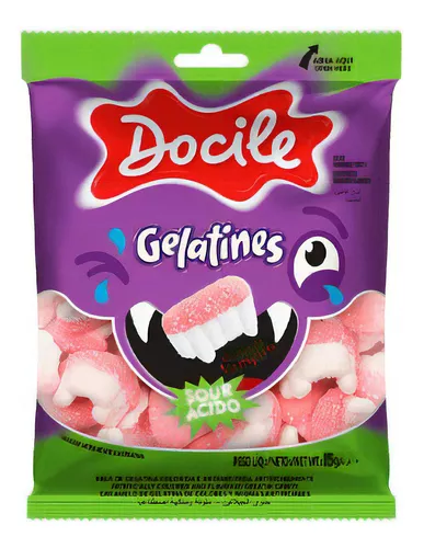 BALA DE GELATINA DOCILE 15 GR MINI DENTADURA CITRICA UNITARIO