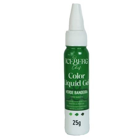 CORANTE LIQUID GEL ICEBERG 25 GR VERDE BANDEIRA