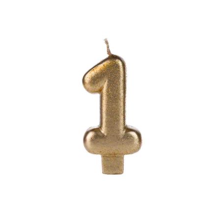 VELA SILVER PEQ GLITTER DOURADO N 1