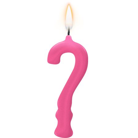 VELA REGINA PARABENS PINK INTERROGACAO