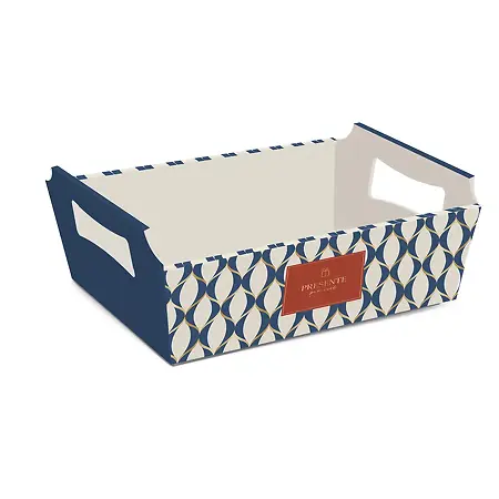CAIXA CESTA CROMUS TAM. P 18X13X7,5 WAVES
