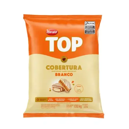 COBERTURA HARALD GOTAS TOP BRANCA 1,01 KG