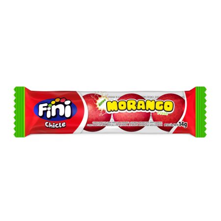 CHICLE FINI GULOSEIMAS MORANGO 14 GR UNITARIO