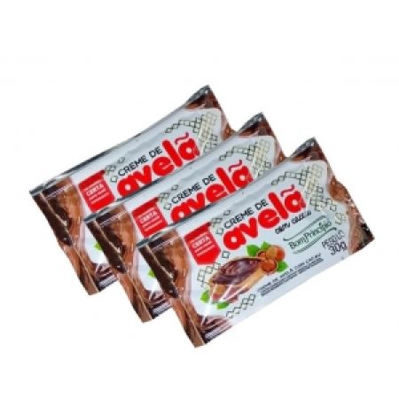 RECHEIO CREME DE AVELA BOM PRINCIPIO 30 GR COM CACAU