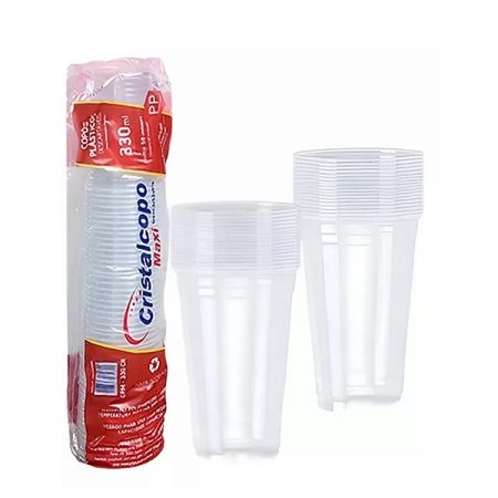 COPO DESCARTAVEL CRISTALCOPO 330 ML CRISTAL PP C/50 UN