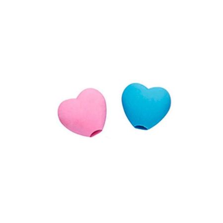 BORRACHA ESCOLAR BRW PONTEIRA LOVE ROSA/AZUL