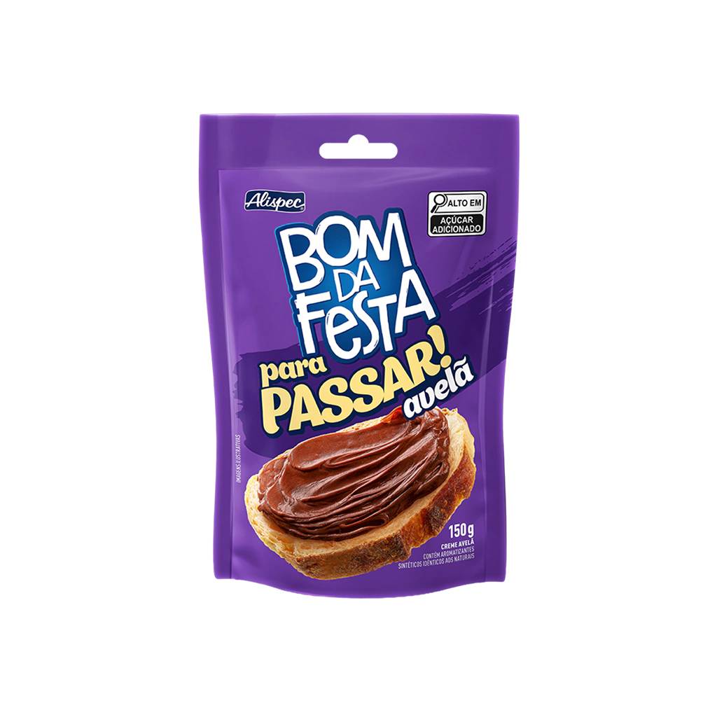 RECHEIO CREME DE AVELA ALISPEC BOM DA FESTA 150 GR