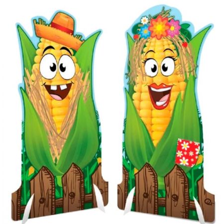 JUNINA ENFEITE TOTEM DE MESA KAIXOTE CASAL MILHO UNITARIO