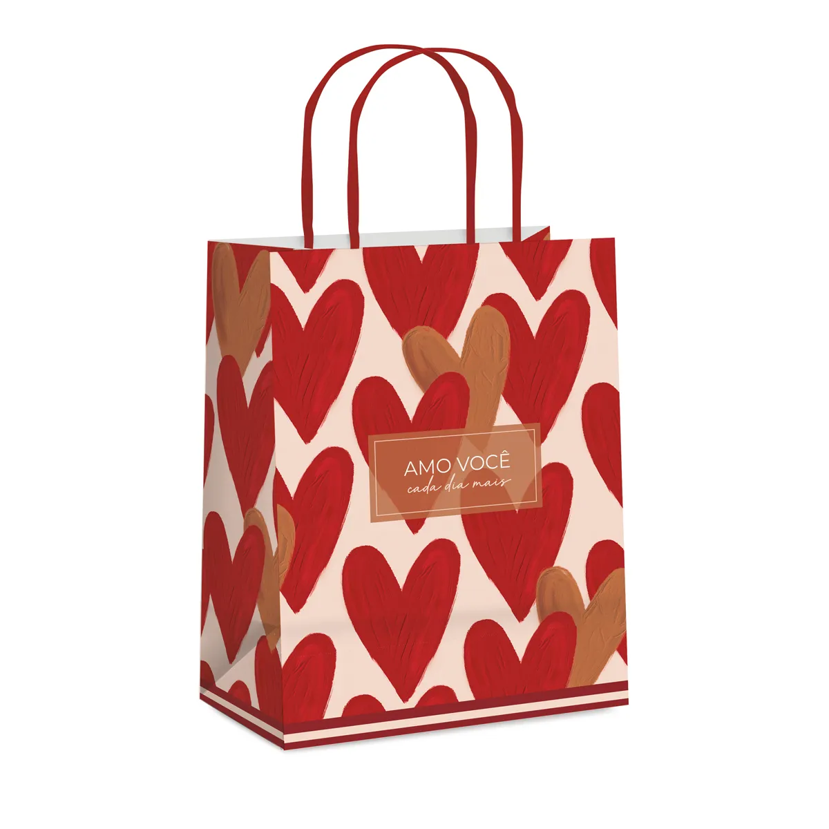 SACOLA DE PAPEL CROMUS G 32X26,5X13 CM SEASON LOVE