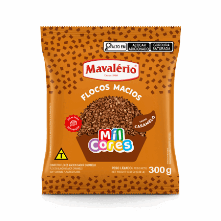 FLOCOS CHOCOLATE MAVALERIO MACIO CARAMELO 300 GR