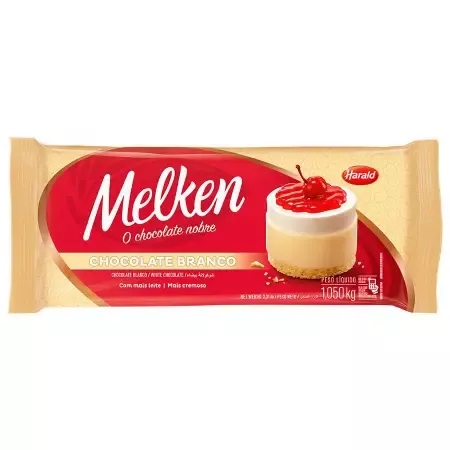 CHOCOLATE MELKEN BRANCO 1,050 KG HARALD