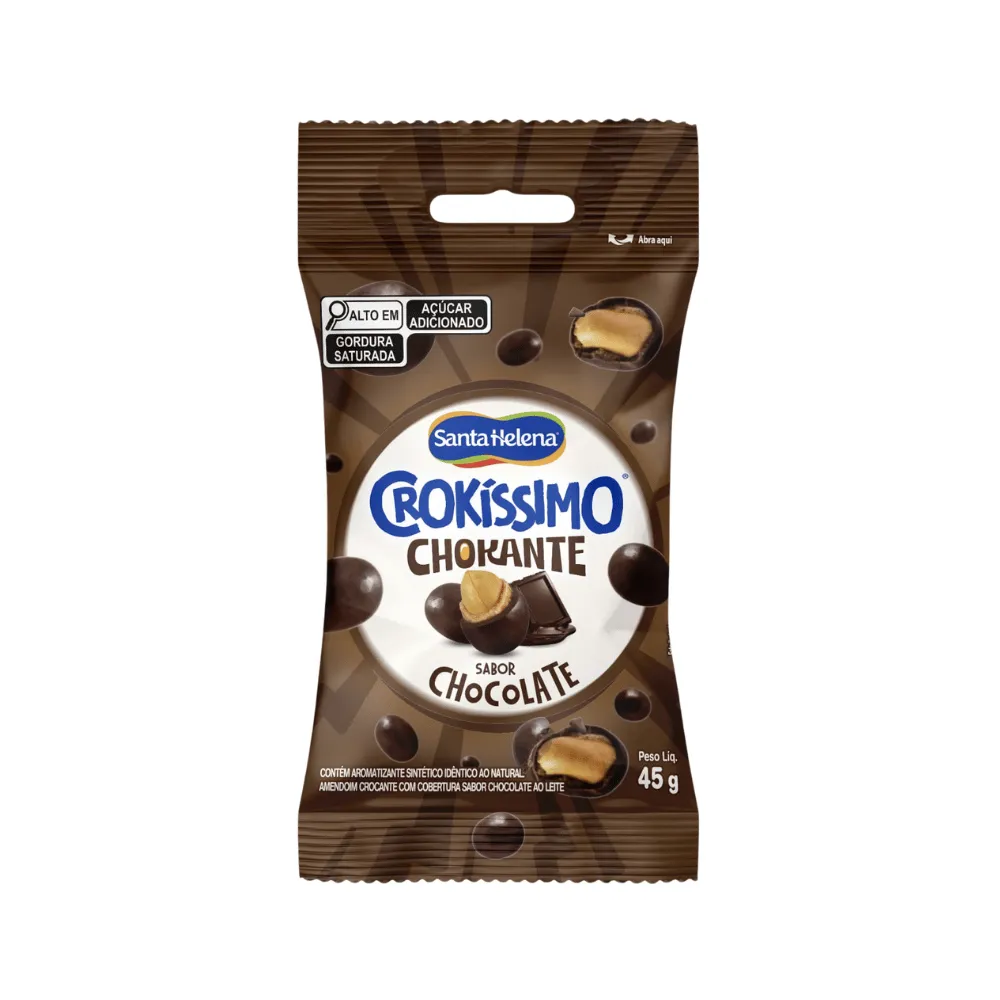 AMENDOIM SANTA HELENA CROKISSIMO CHOCOLATE 45 GR