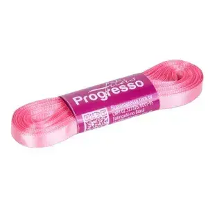 FITA PROGRESSO CETIM 07 MM X 10 MT COR 009 ROSA PETALA