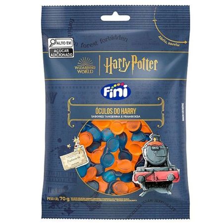 BALA DE GELATINA FINI 70 GR OCULOS DO HARRY POTTER