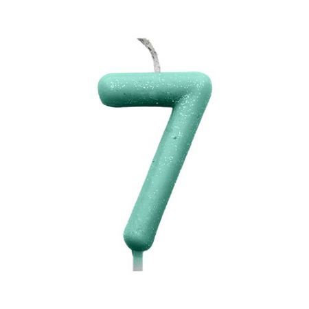 VELA SILVER CANDY COLOR VERDE Nº 7