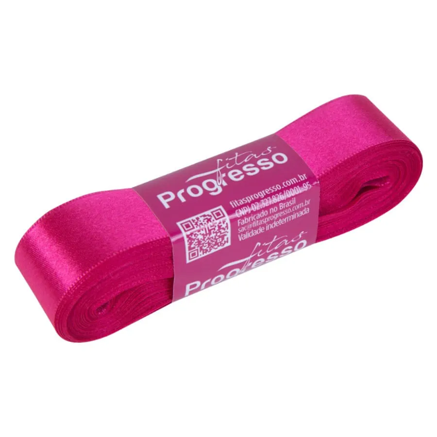 FITA PROGRESSO CETIM 22 MM X 10 MT COR 303 PINK