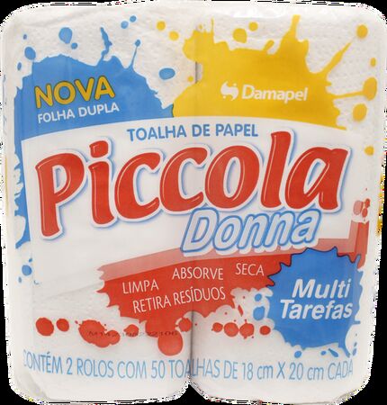 PAPEL TOALHA C/02 UN 50 FLS PICCOLA