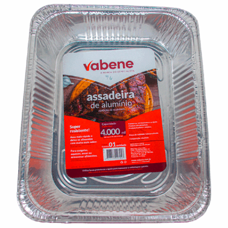 ASSADEIRA P/ FRANGO UNIT RETANGULAR VABENE 4 LT