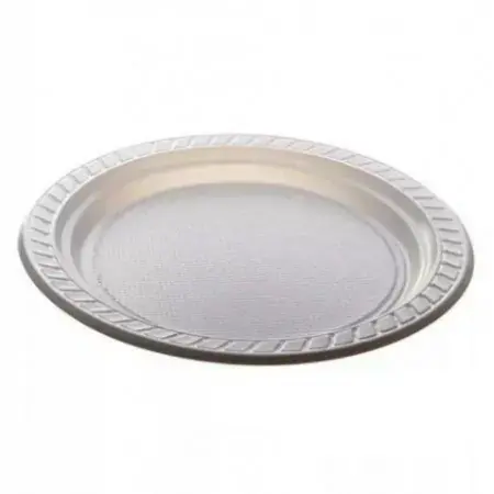 PRATO DESCARTAVEL IBRAS 21 CM RASO BRANCO C/10 UN