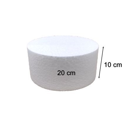 ISOPOR BOLO FALSO KI LETRAS RED 20CM X 10CM