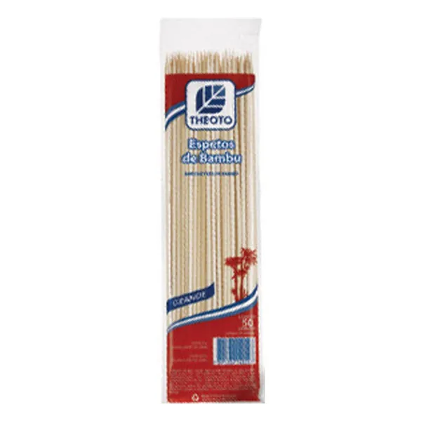 PALITO P/ CHURRASCO THEOTO 25X4,0MM BAMBU C/50 UN