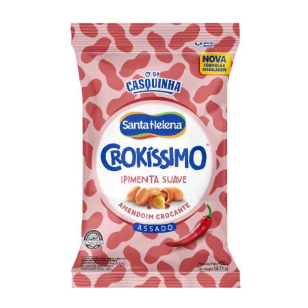 AMENDOIM SANTA HELENA CROKISSIMO PIMENTA SUAVE 400 GR