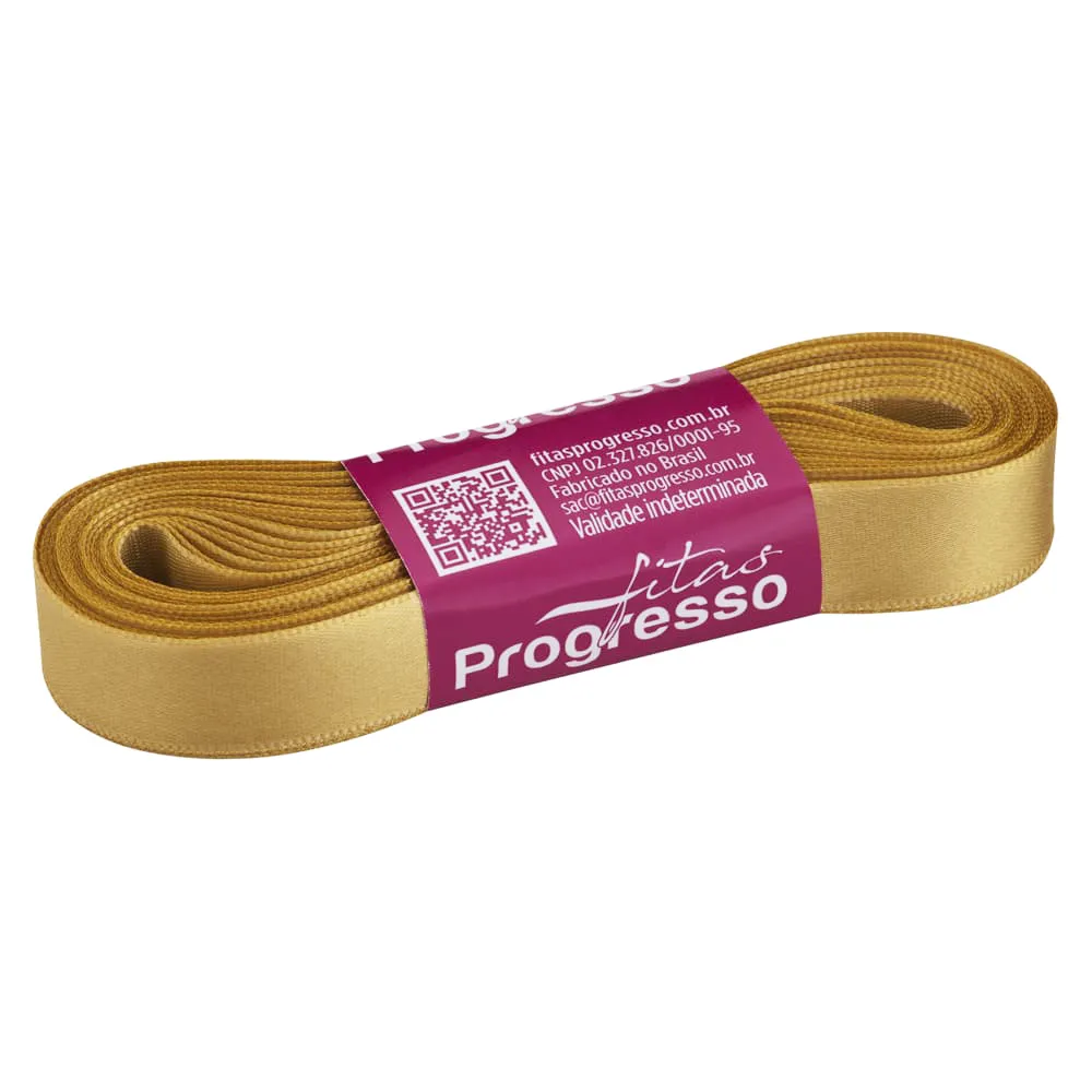 FITA PROGRESSO CETIM 15 MM X 10 MT COR 228 OURO