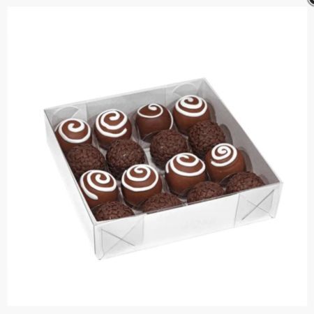 CAIXA PARA BOMBOM ZIPACK 16 DOCES 17X10,7X4 CM BRANCO