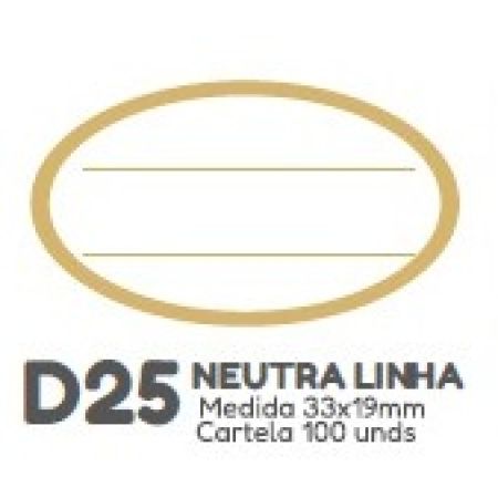ETIQUETA P/ BOMBOM HIPER EMB. NEUTRA LINHA D25