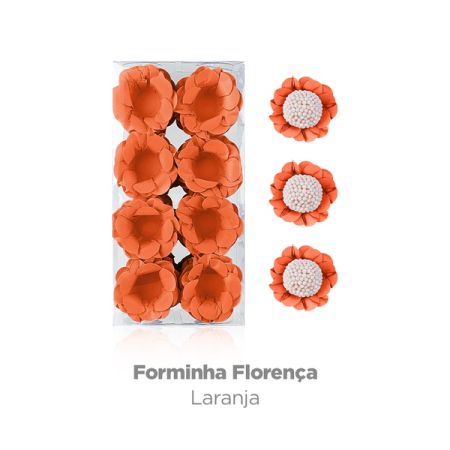 FORMINHA DEC PLAC FLORENCA LARANJA C/40 UN