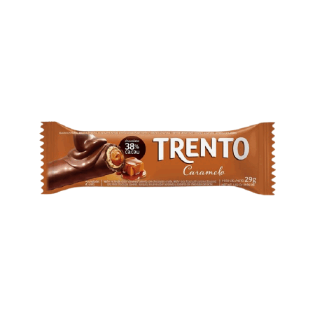 WAFFER PECCIN TRENTO CARAMELO 32 GR UNITARIO
