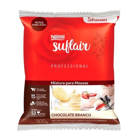 MOUSSE NESTLE CHOCOLATE SUFLAIR BRANCO 500 GR