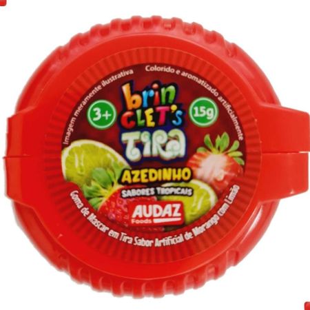 CHICLE MBL BRINCLETS TIRA AZEDINHO TROPICAL 15 GR UNITARIO