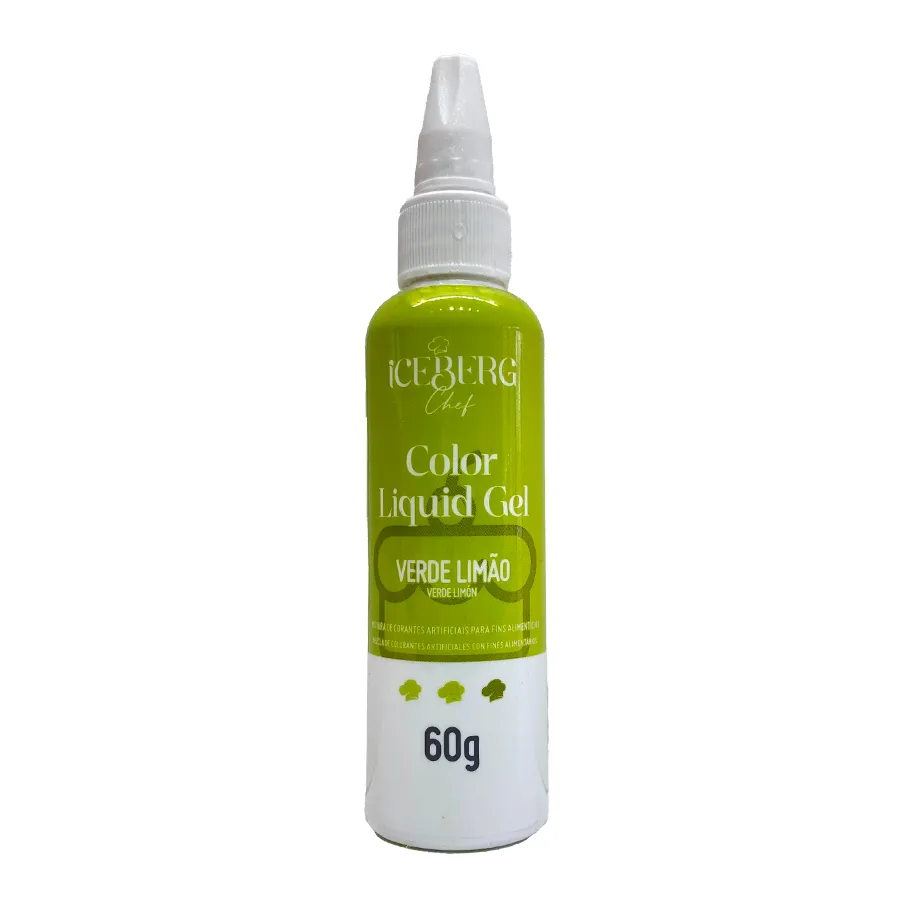CORANTE LIQUID GEL ICEBERG 60 GR VERDE LIMAO