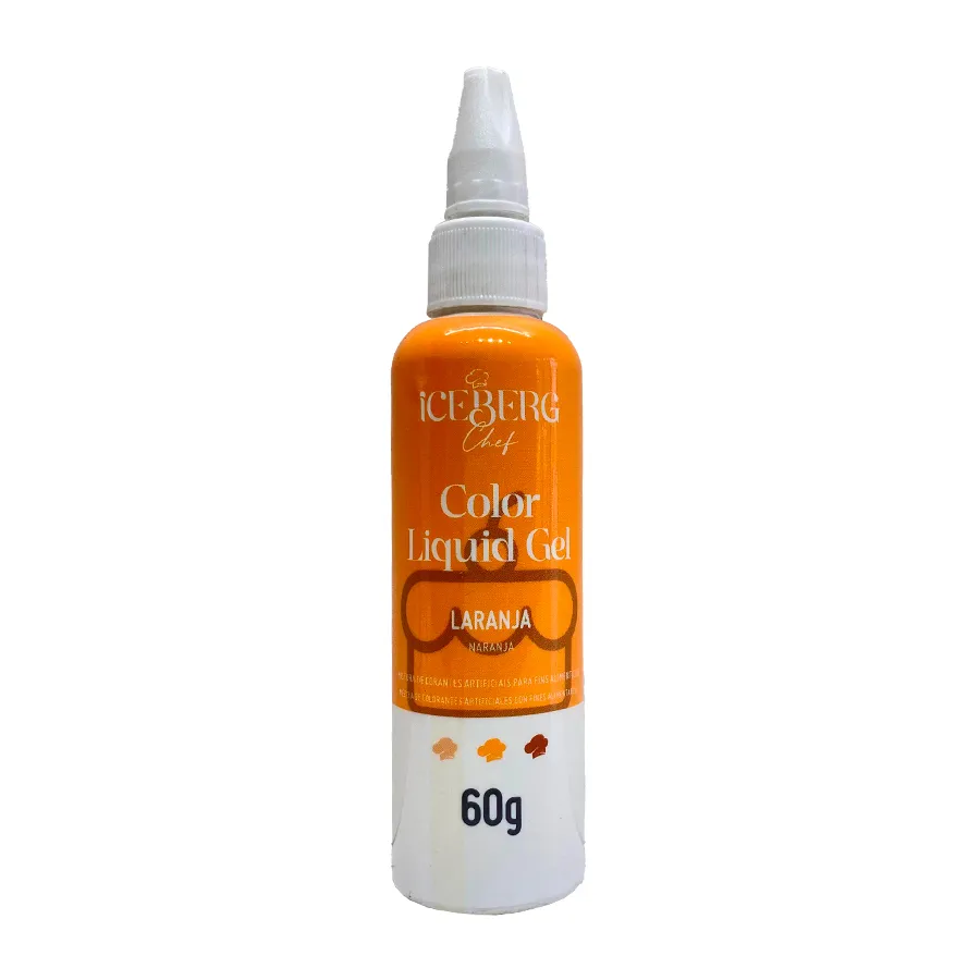 CORANTE LIQUID GEL ICEBERG 60 GR LARANJA
