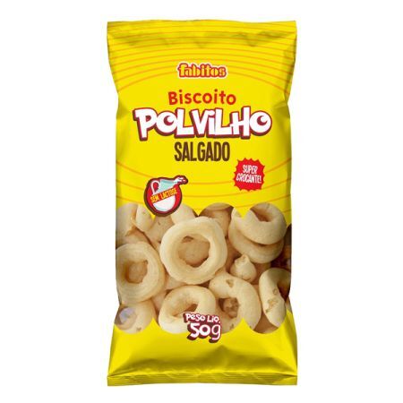 BISCOITO DE POLVILHO FABITOS 50 GR TRADICIONAL