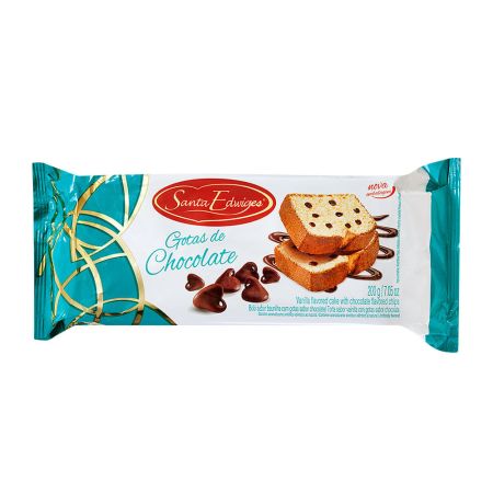 BOLINHO SANTA EDWIGES GOTAS CHOCOLATE 200 GR UNITARIO